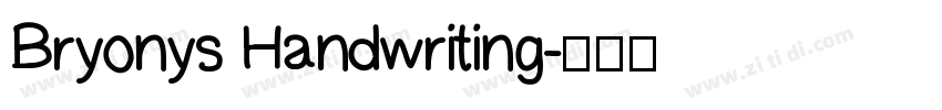 Bryonys Handwriting字体转换